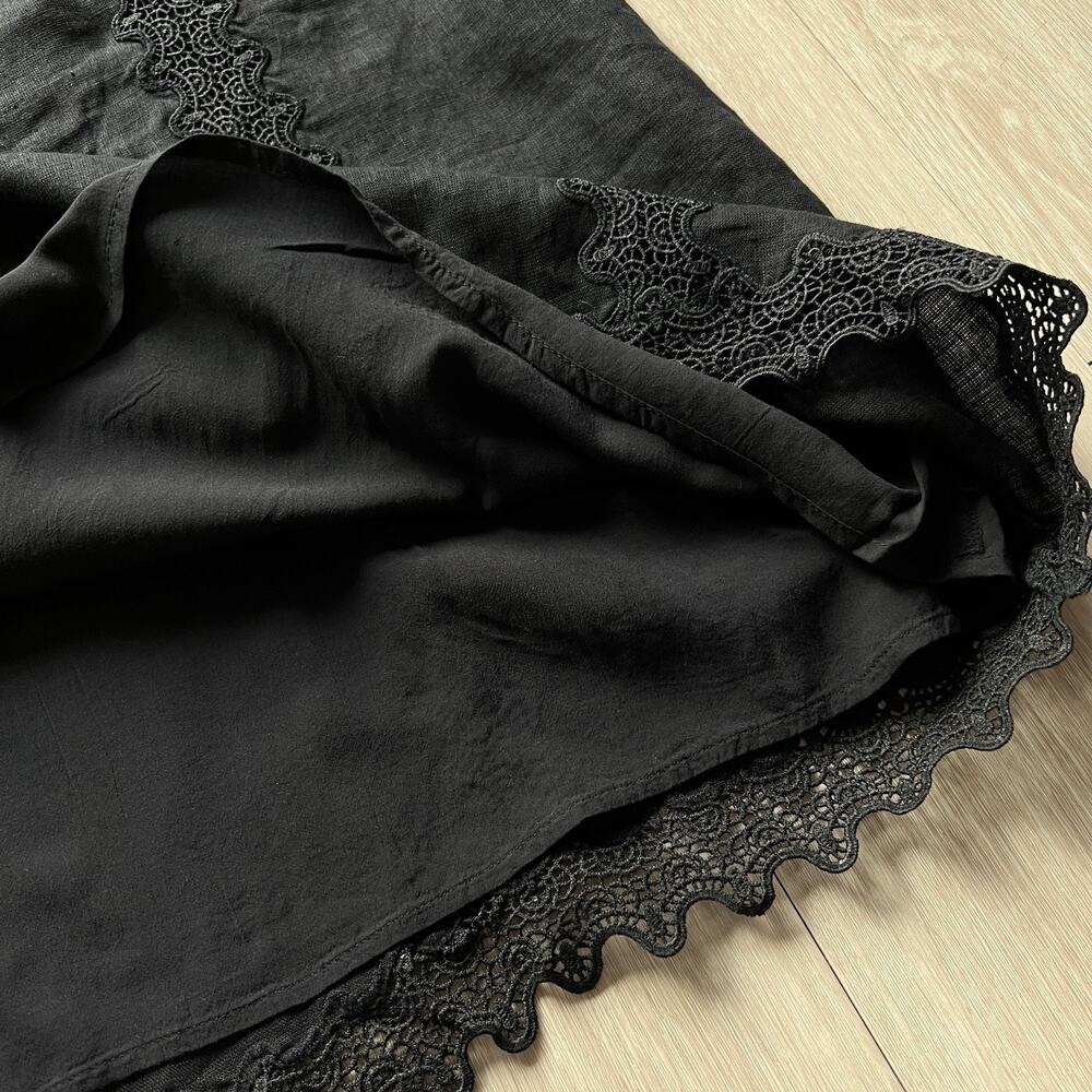 J. Crew Black Lace-Trim Mini Dress - Picture 8 of 11